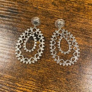 Stella & Dot silver earrings